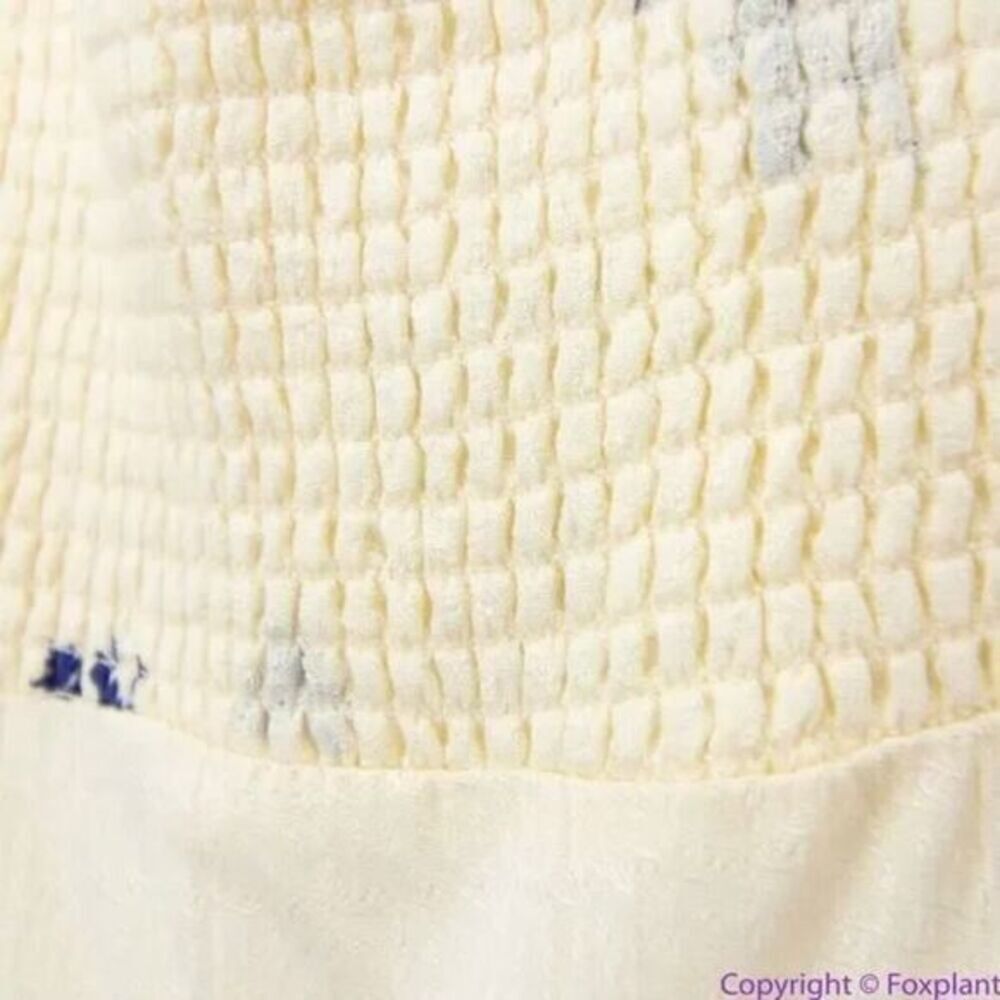 New! Free People Get To‎ You Printed Maxi Dress Ivory Blue, L - Picture 9 of 16
